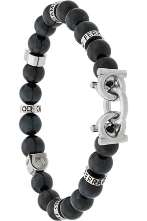 Salvatore Ferragamo Semi-precious stone and Gancini bracelet