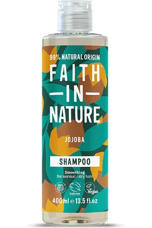 Faith In Nature Jojoba Shampoo 400ml - Natural, Vegan & Cruelty Free - Paraben And SLS Free - Normal To Dry Hair