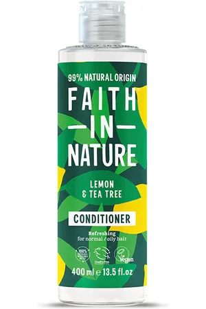 Faith In Nature Lemon & Tea Tree Conditioner 400ml - Natural, Vegan & Cruelty Free - Paraben and SLS free - Normal To Oily Hair