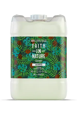 Faith In Nature Coconut Shampoo 20L Refill - Natural, Vegan & Cruelty Free - Paraben And SLS Free - Bulk Buy - Normal To Dry Hair