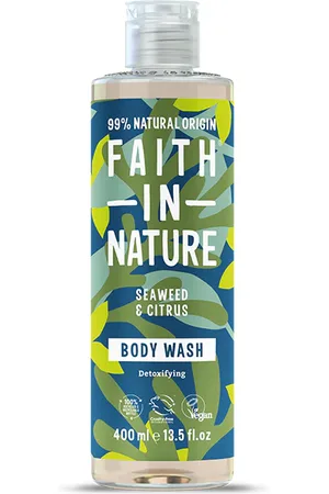 Faith In Nature Seaweed & Citrus Body Wash 400ml - Organic Natural Shower Gel - Vegan & Cruelty Free