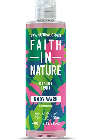 Faith In Nature Dragon Fruit Body Wash 400ml - Organic Natural Shower Gel - Vegan & Cruelty Free