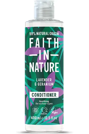 Faith In Nature Lavender & Geranium Conditioner 400ml - Natural, Vegan & Cruelty Free - Paraben and SLS free - Normal To Dry Hair