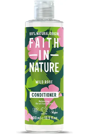 Faith In Nature Wild Rose Conditioner 400ml - Natural, Vegan & Cruelty Free - Paraben and SLS free - Normal To Dry Hair