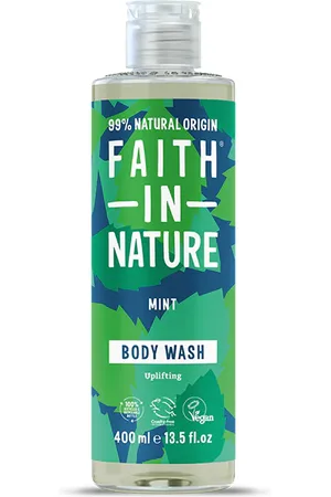 Faith In Nature Natural Mint Body Wash - 400ml - Vegan & Cruelty Free - Paraben & SLS Free