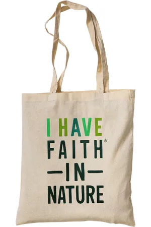 Faith In Nature Cotton Tote Bag - Foldable Shopping Bag - Size: H420mm x W380mm
