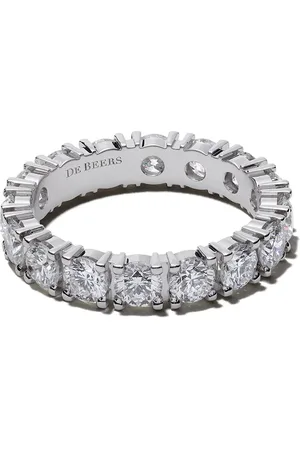 De Beers Platinum DB Classic Eternity diamond band ring