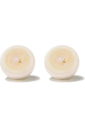 Tasaki 18kt yellow M/G Sliced earrings