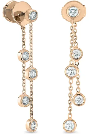 De Beers 18kt rose Clea diamond earrings