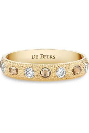 De Beers 18kt yellow small Talisman diamond band ring