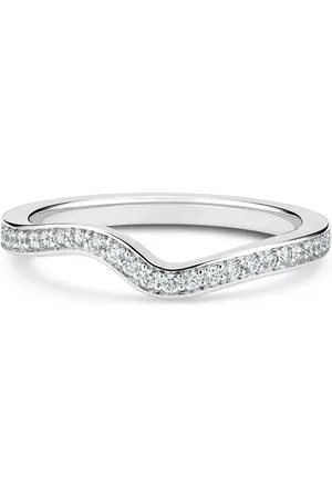 De Beers Platinum Caress diamond band ring