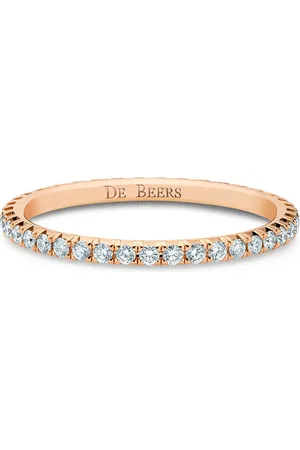 De Beers 18kt rose gold Aura diamond eternity band ring