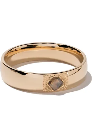 De Beers 18kt yellow large Talisman diamond band ring