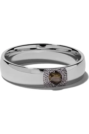 De Beers 18kt white gold Talisman diamond band ring