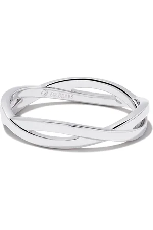 De Beers 18kt white gold Infinity band ring