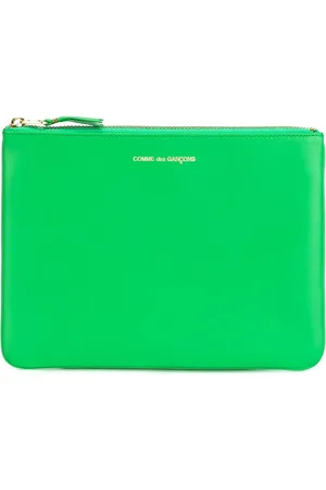 Comme des Garçons Logo-print leather pouch