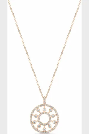 De Beers 18kt rose gold Dewdrop Medallion diamond necklace