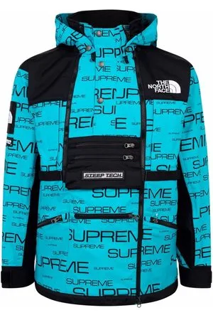 Supreme x The North Face Bleached Denim Fleece Jacket - Farfetch