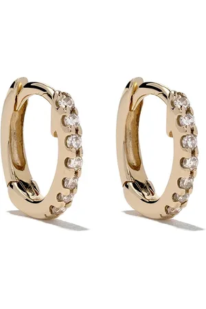 Dana Rebecca Designs 14kt yellow mini huggie diamond earrings