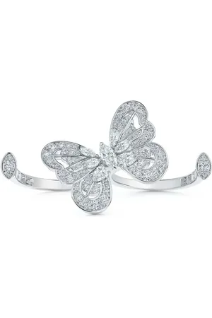 De Beers 18kt white gold Portraits of Nature Butterfly diamond ring