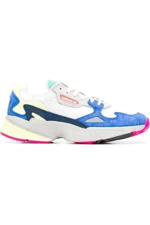 Adidas falcon cloud white blue online