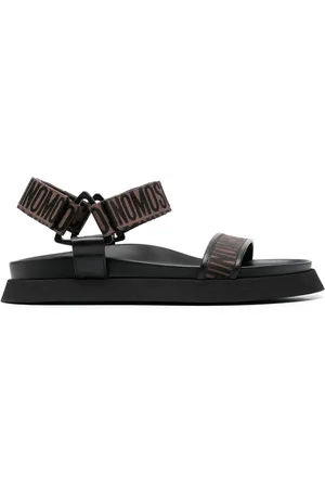 Moschino colour-block touch-strap sandals - Black