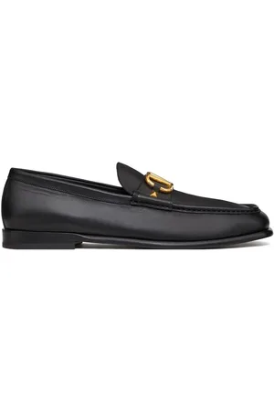 VLogo Signature leather loafers