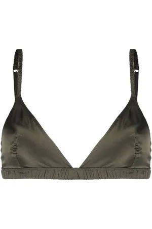 Silk triangle cup bra