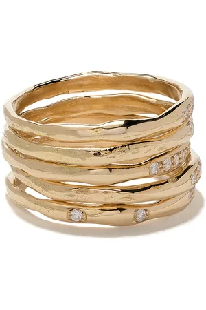 WOUTERS & HENDRIX 18kt yellow Diamond set of rings