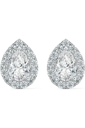 De Beers 18kt white gold Aura diamond stud earrings