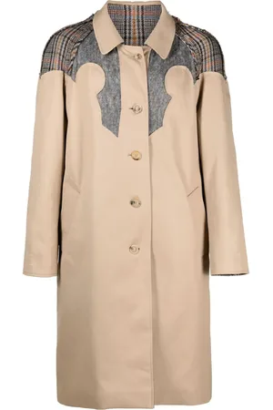 MM6 Maison Margiela Gray Layered Trench Coat