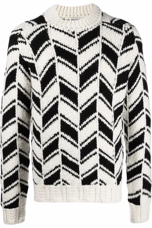 Saint Laurent Chevron-pattern sweater