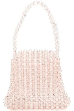 Lilly bead-embellished tote bag