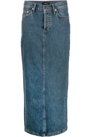 WARDROBE.NYC Denim Column maxi skirt