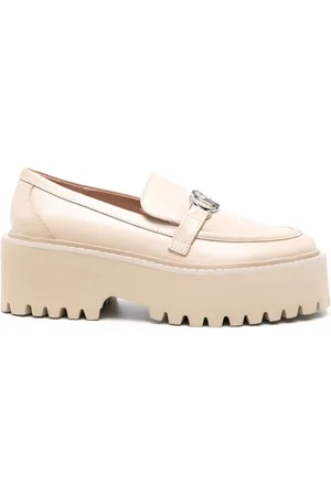 Liu Jo Liu Jo women Gabrielle loafers in beige faux leather