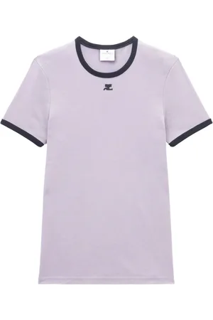 Courrèges Logo-appliqué T-shirt