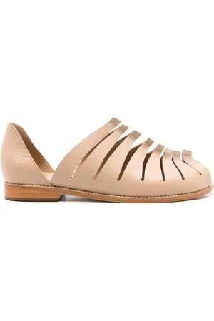 Sarah Chofakian Giverny leather sandals - White