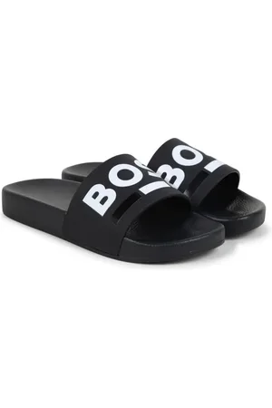 Girls hugo boss sliders hotsell