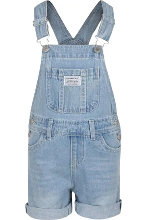 DIESEL Patch Logo Zip Dungaree Overall on sale Shorts in Off-White kids 4 Toddler