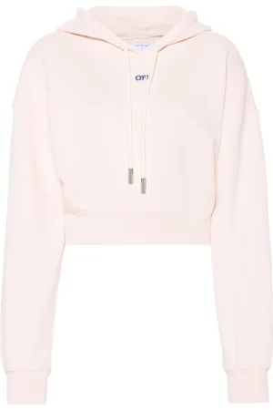 Off white crop top hoodie on sale