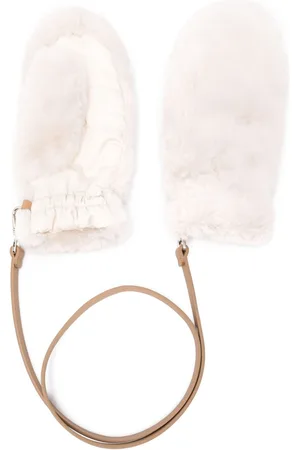 Faux-fur mittens