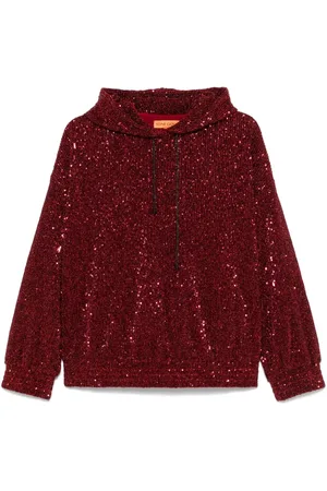 Sequin-embellished hoodie