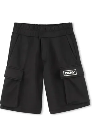 DKNY Logo-print piqué shorts