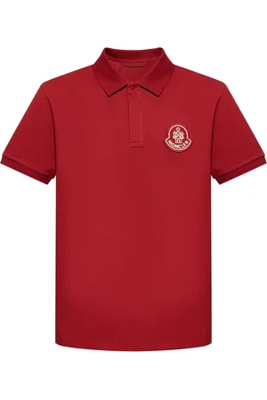 Moncler Appliqu?? cotton polo shirt