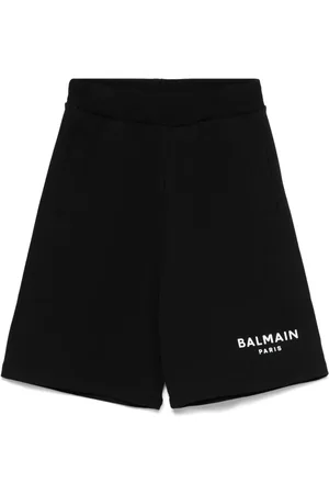 Balmain Logo-appliqué shorts