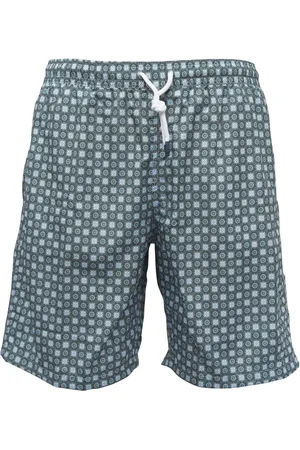 FEDELI Graphic-print swim shorts