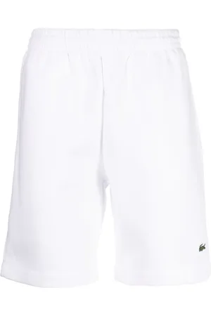 Lacoste Logo-embroidered jersey shorts