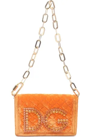 Dolce & Gabbana 2000s DG velour shoulder bag
