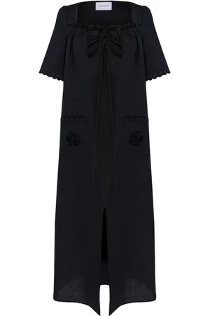 Sleeper Sofia embroidered linen dress
