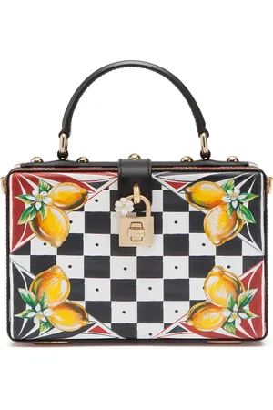 Dolce & Gabbana Dolce Box Carretto-print top-handle bag